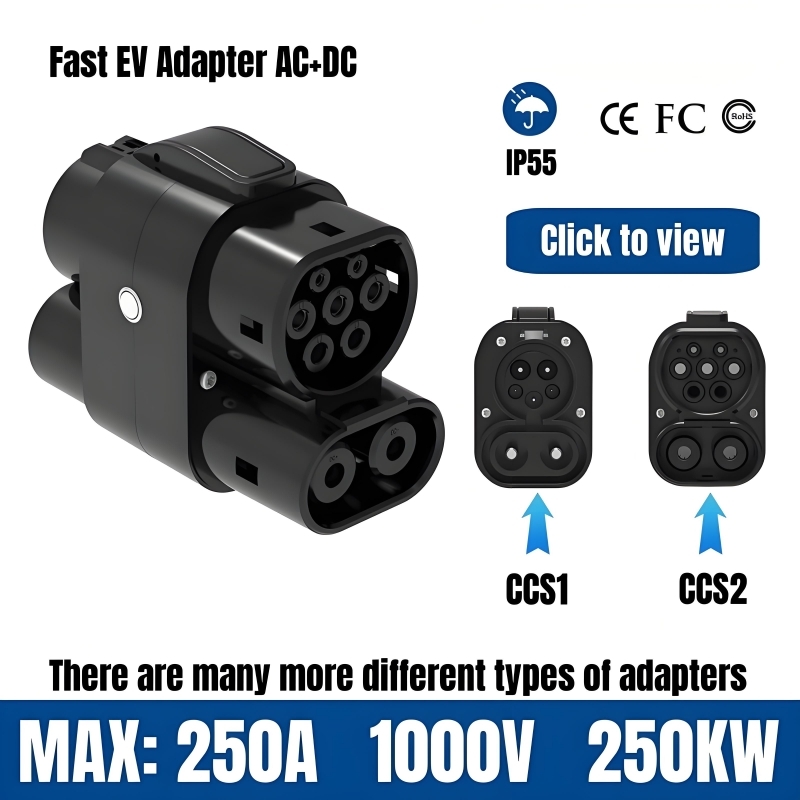 Ccs2 To Ccs1 Fast Charge Adapter 250Kw - EV Charging Adapter 250A 250KW Multiple