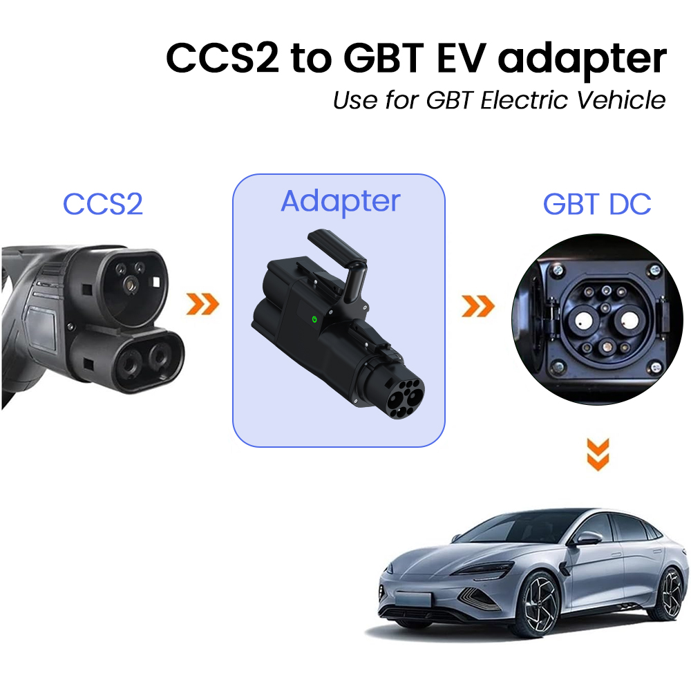 Gb/T To Ccs2 200A Fast Charging Adapter - CCS2 to GB/T EV Converter Adapter