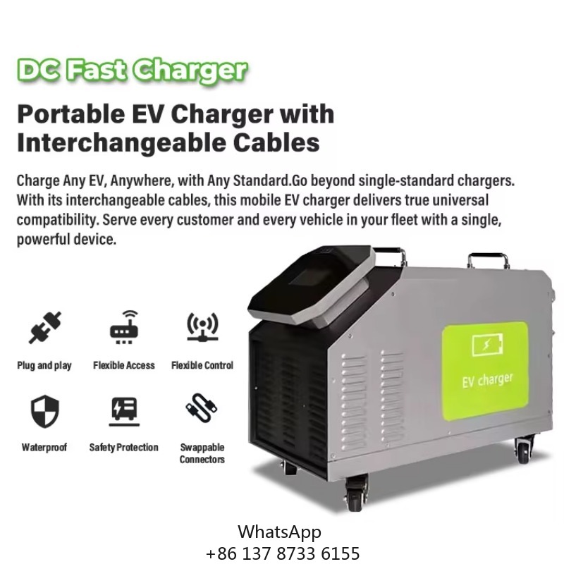 Portable Dc Fast Charger 20Kw Ccs2 - Home Use Mobile DC EV Charger