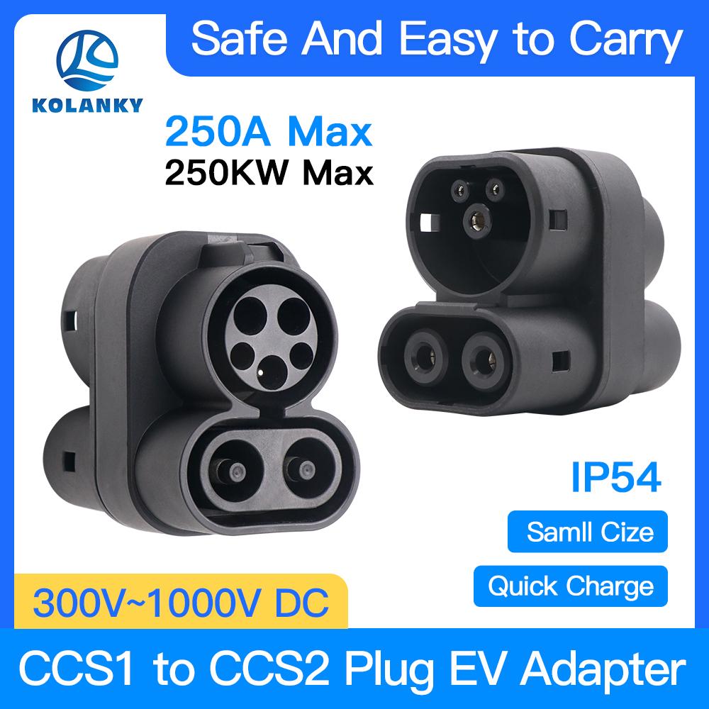 Ccs2 To Ccs1 Fast Charge Adapter 250Kw - CCS1 to CCS2 EV Charger Adapter