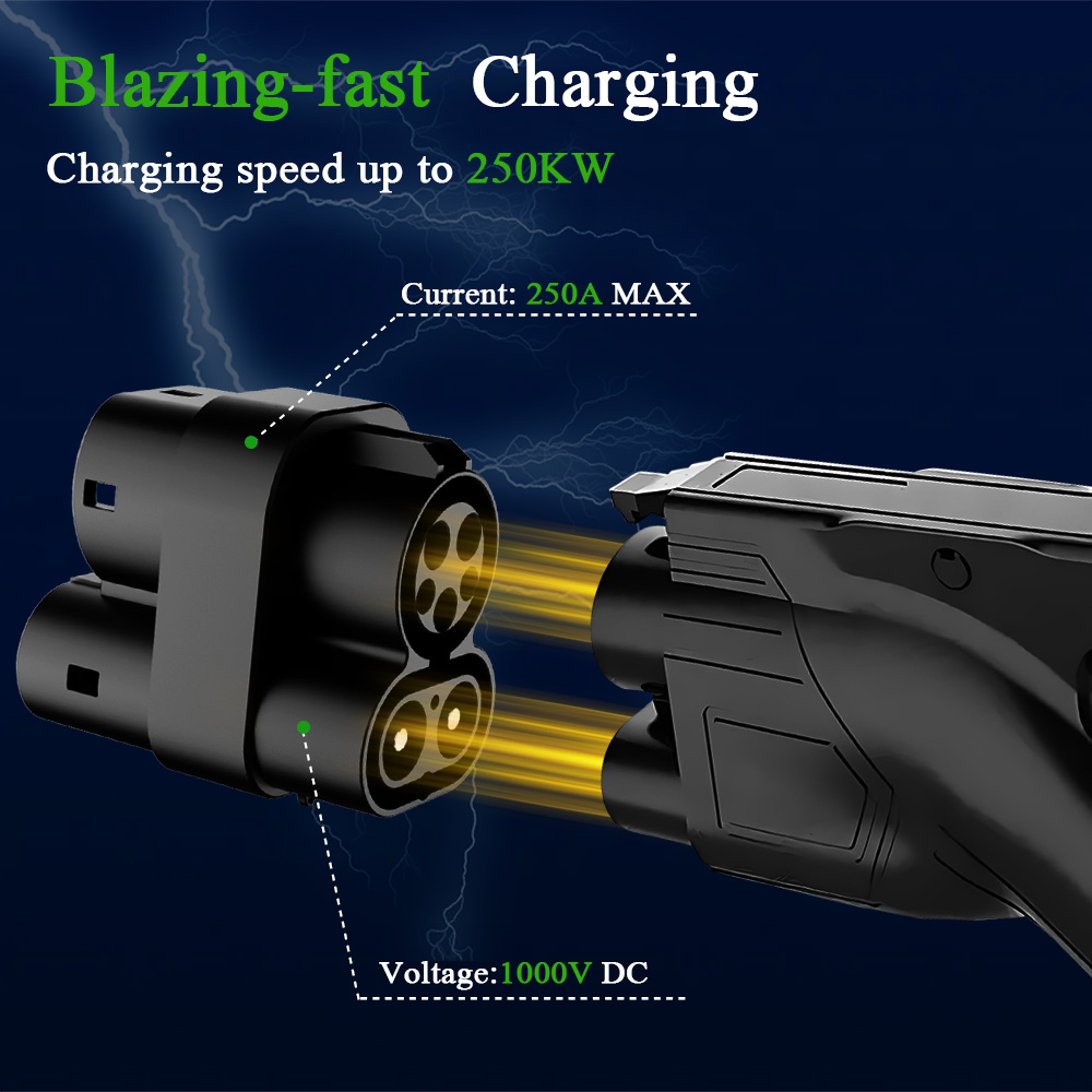 Kolanky CCS1 to CCS2 EV DC 100 - Ccs2 To Ccs1 Fast Charge Adapter 250Kw 评论和价格
