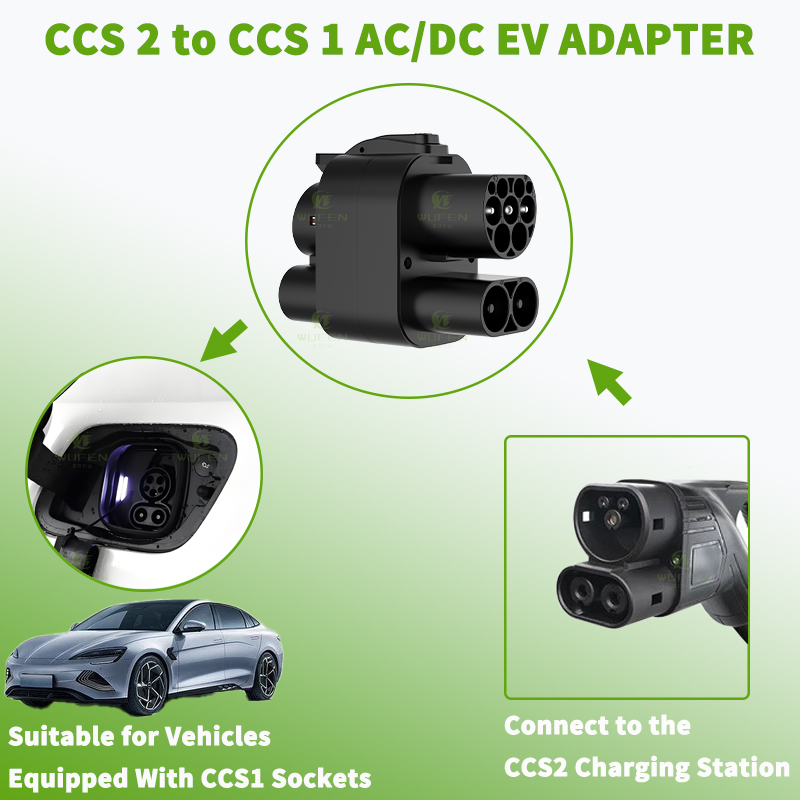 WUFEN AC & DC CCS2 To CCS1 DC  - Ccs2 To Ccs1 Fast Charge Adapter 250Kw 评论和价格