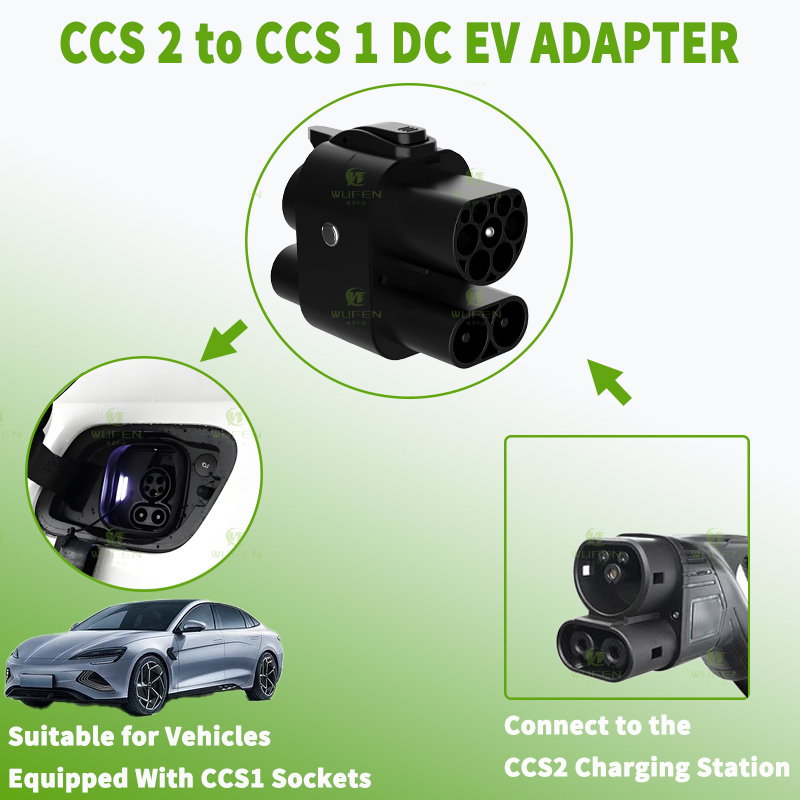 WUFEN CCS2 to CCS1 250A Adapte - Ccs2 To Ccs1 Fast Charge Adapter 250Kw 评论和价格
