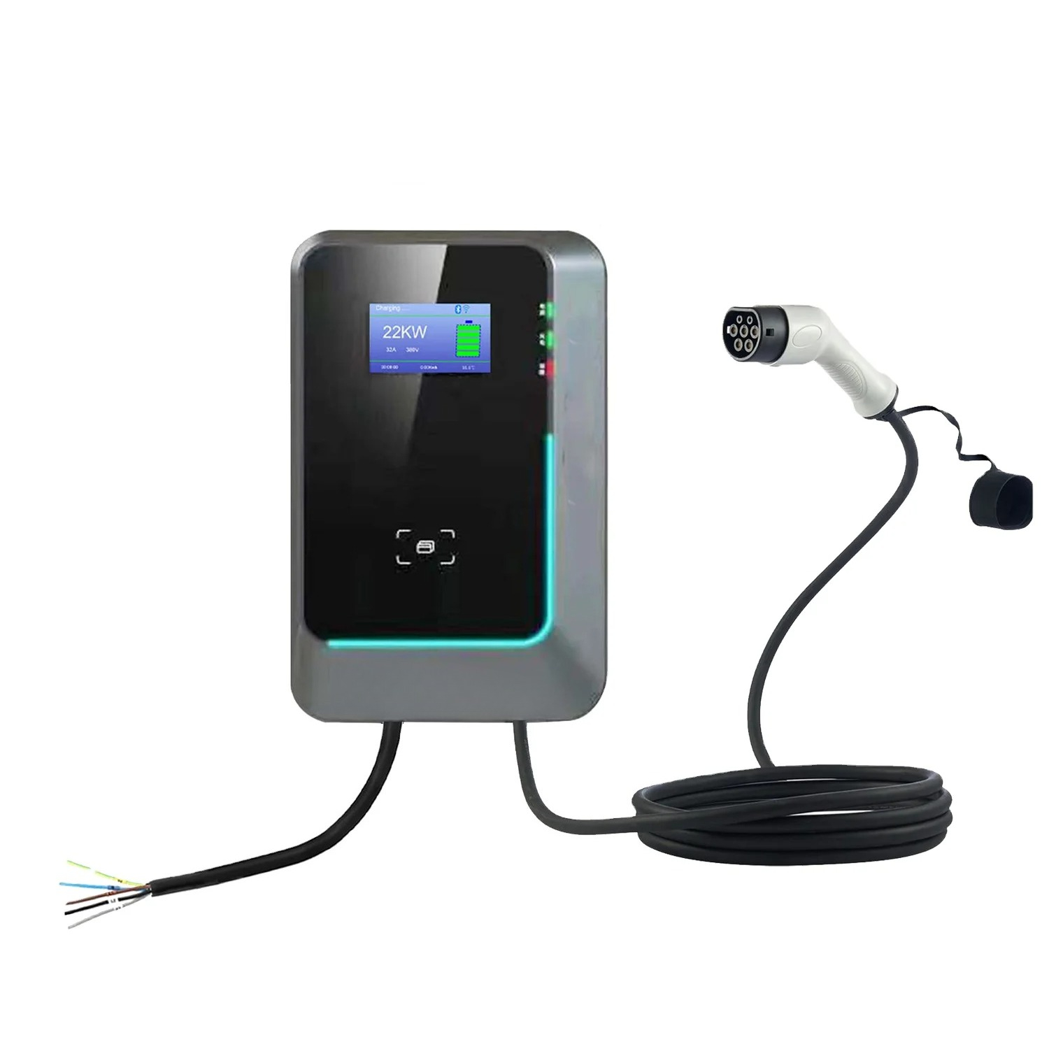 2025 Hot Sale 7kw/11kw/22kw AC - 22Kw Wallbox Type 2 Ocpp Rfid 评论和价格