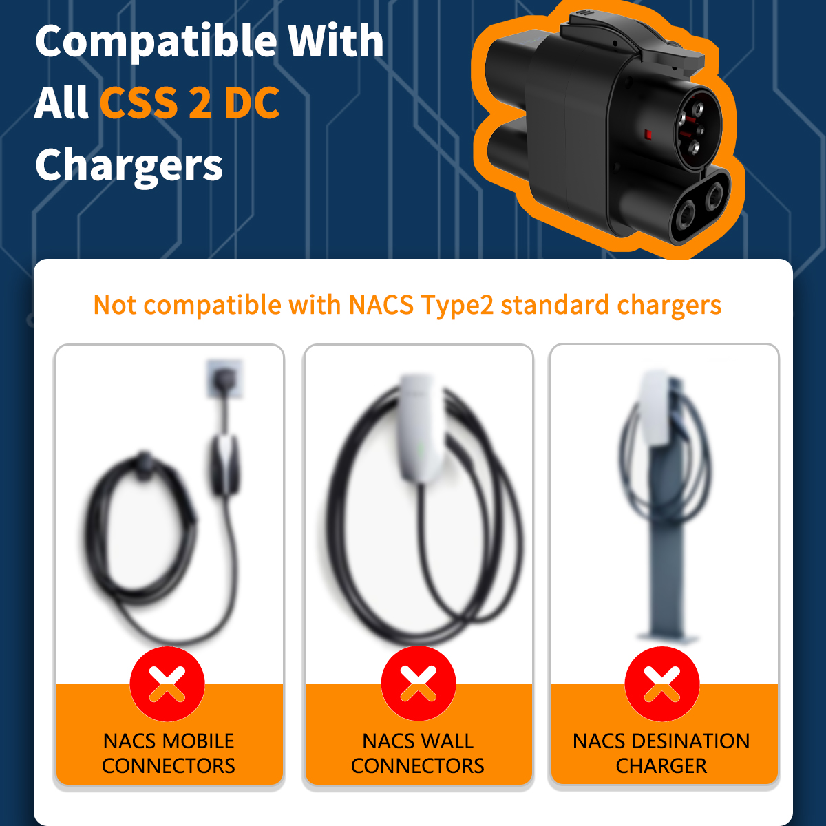 WUFEN CCS2 to CCS1 Adapter AC  - Ccs2 To Ccs1 Fast Charge Adapter 250Kw 评论和价格