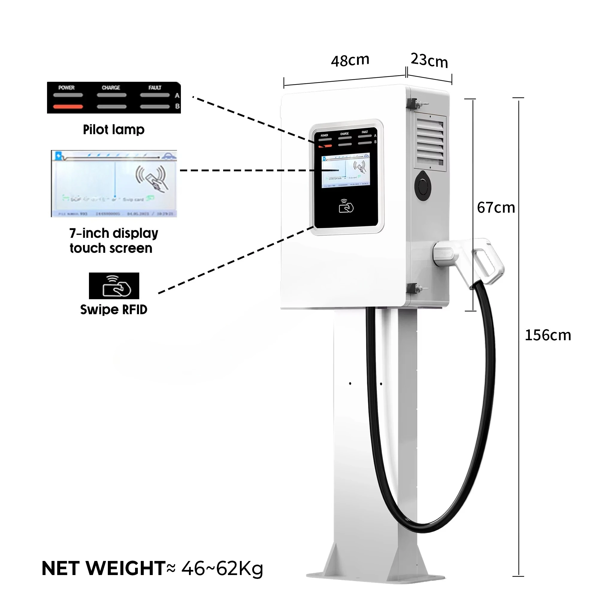 2026 Wallbox Ccs2 30kw Commerc - Dc Fast Charger 30Kw Wallbox Commercial 评论和价格