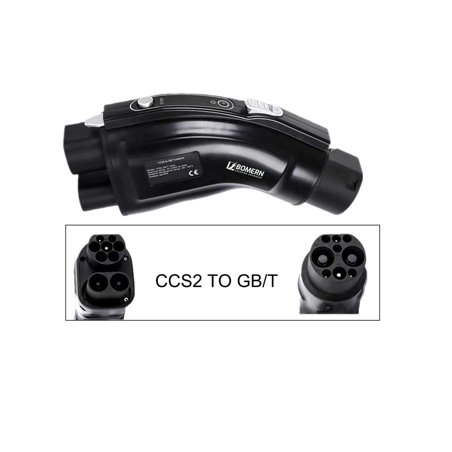 New 200A Electric Vehicle CCS2 - Gb/T To Ccs2 200A Fast Charging Adapter 评论和价格