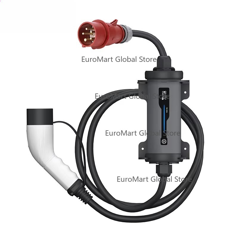Type 2 to Red CEE Plug Electri - Portable Ev Charger 32A Type 2 Cee Plug 评论和价格