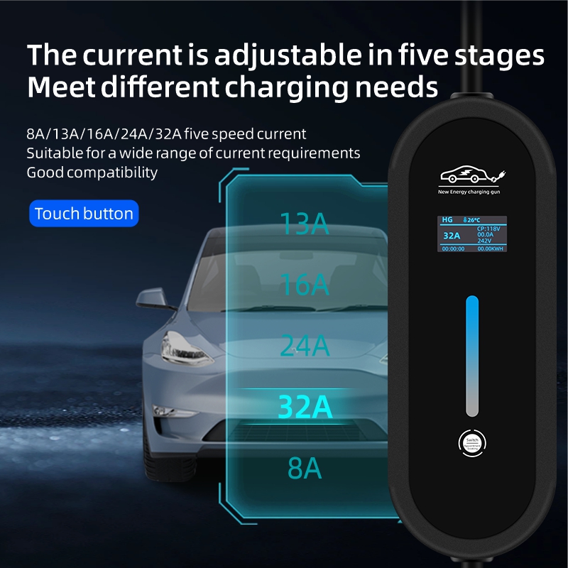 ROMADA 7KW 32A EV Portable Cha - Portable Ev Charger 32A Type 2 Cee Plug 评论和价格