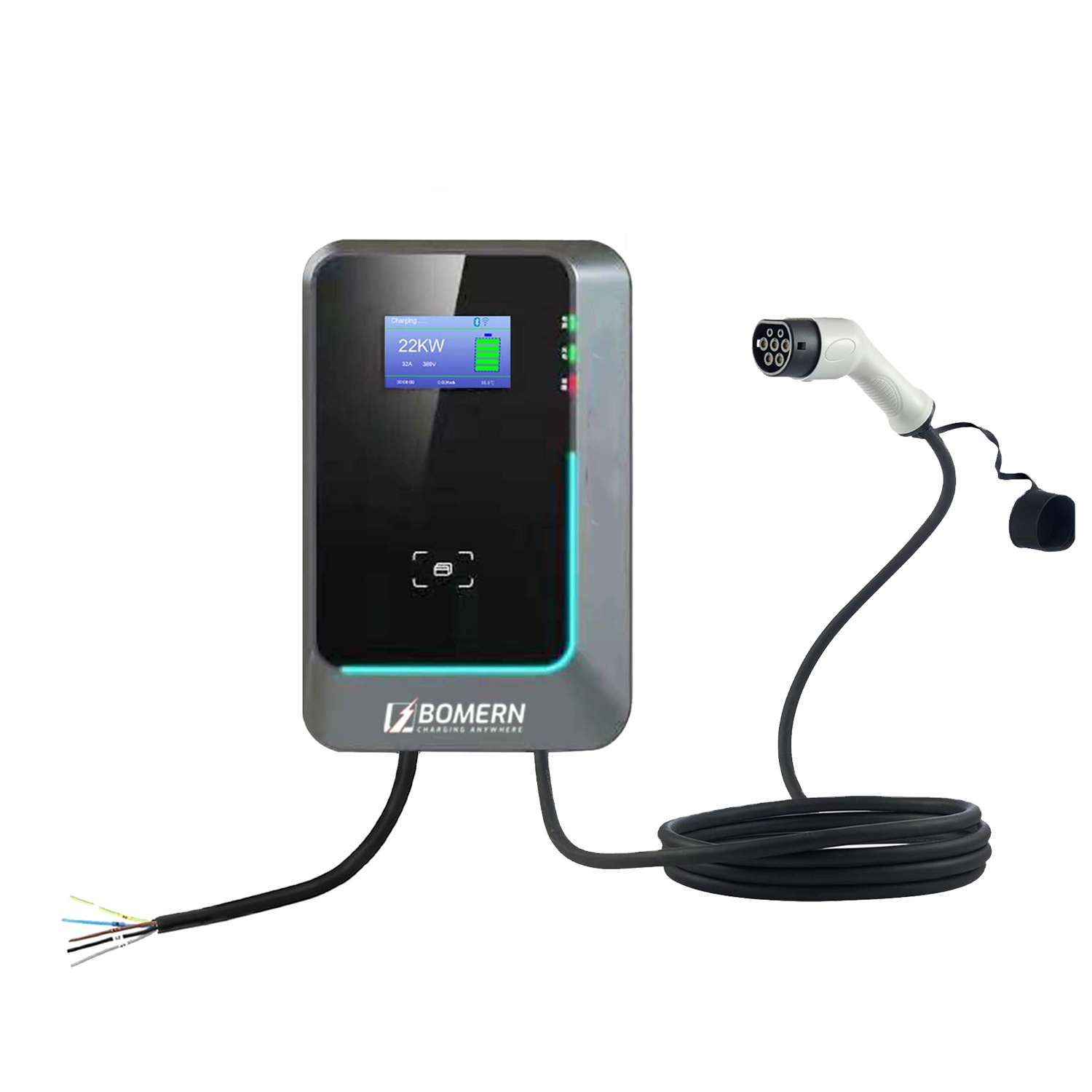 2025 Hot Sale 7kw/11kw/22kw AC - 22Kw Wallbox Type 2 Ocpp Rfid 评论和价格