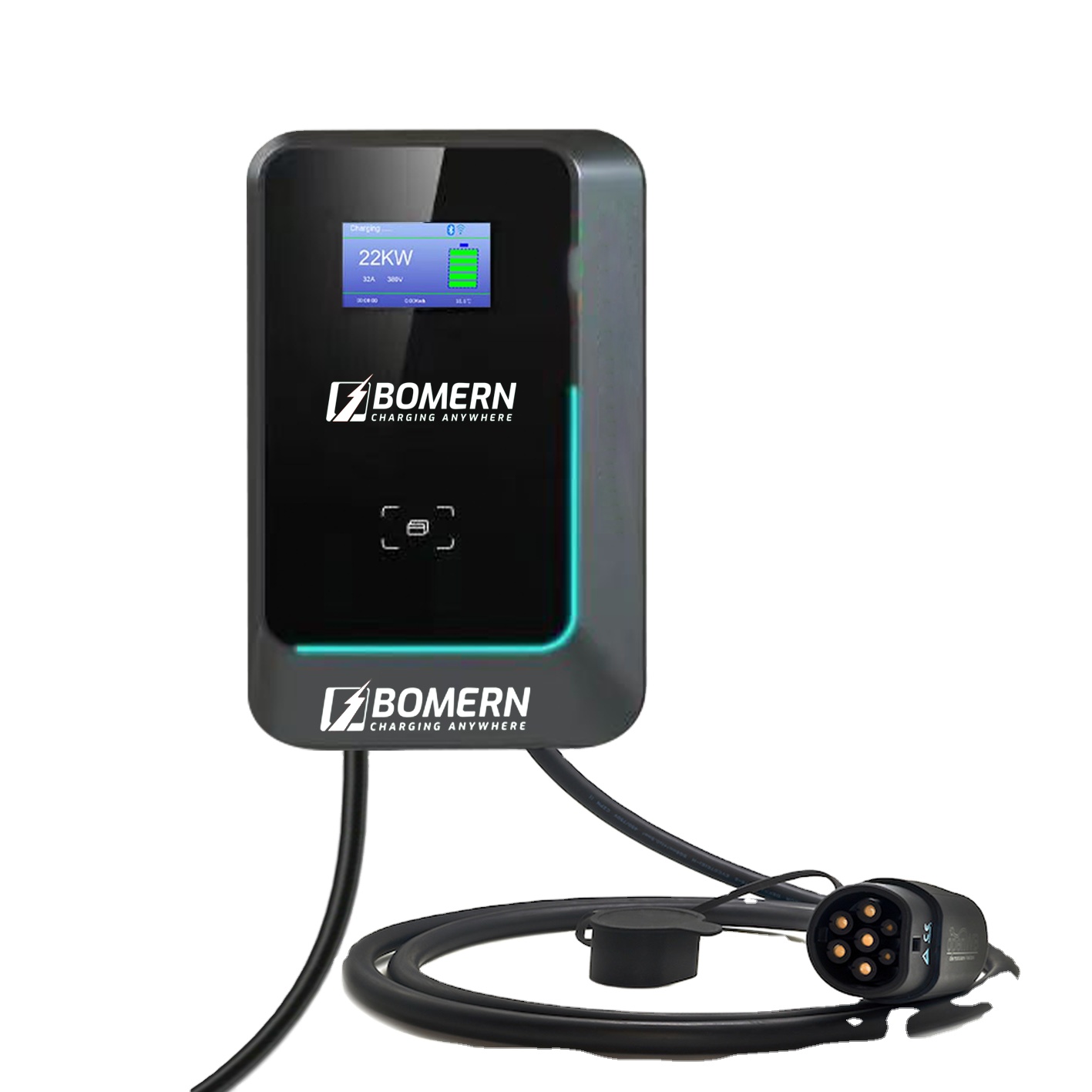2025 Hot Sale 7kw/11kw/22kw AC - 22Kw Wallbox Type 2 Ocpp Rfid 评论和价格