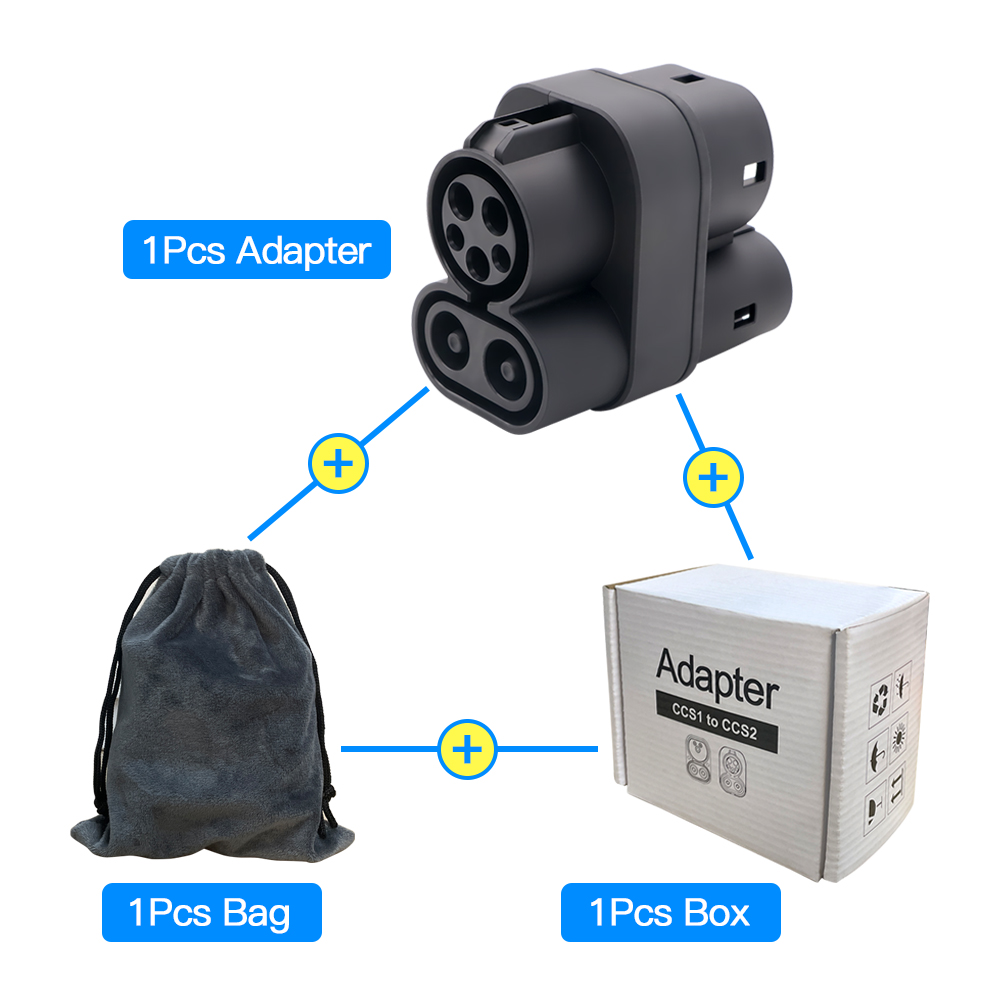 CCS1 to CCS2 EV Charger Adapte - Ccs2 To Ccs1 Fast Charge Adapter 250Kw 评论和价格